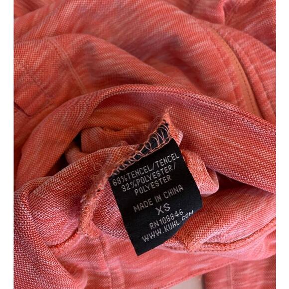 Kuhl Moongazer Full-Zip Lightweight Tencel Hoodie Top Jacket Hibiscus X-Small - Picture 13 of 13